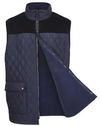U.S Trading Champion Mens Country Estate Arundel Fleece Lined BodyWarmer Gilet (UK, Alpha, L, Regular, Regular, Navy)