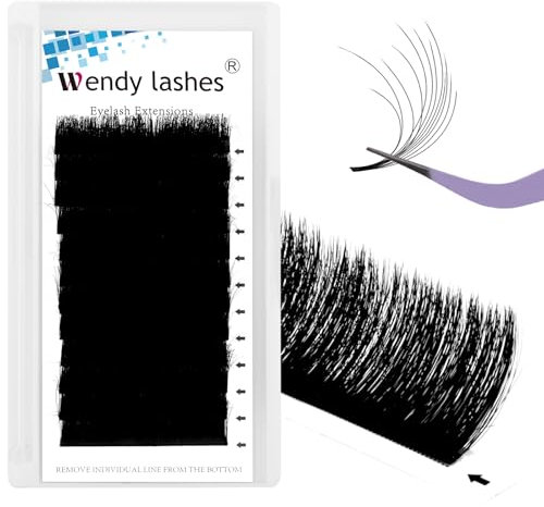 Extension Cils 2D Faux Cils D Curl 0.05mm Mixte 13-18mm Cils Extension De Cils Professionnel Kit Extension Cils Conception à Deux Couches(Extension Cils-2D-05-D-13-18)
