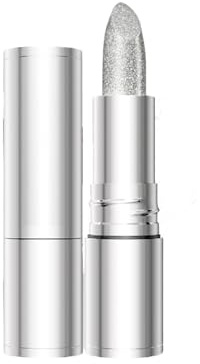 Lippenstift Metallic Lippenstift Feuchtigkeitsspendender, langanhaltender Lippenfarbwechsel mit Temperaturwechsel Glattes Lippenfleck-Make-up für Frauen PEARL TEARS GwL94 (Silver, 8.2X2.2cm)