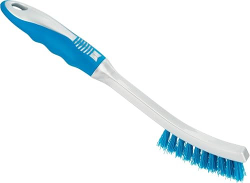 Tile & Grout Brush - Long Handle Mould Cleaning Stiff Bristles Stain Remover Tile Scrub Shifts Remove Mould Dirt and Grime Mildew Multifunction Kitchen Bathroom Cleaning