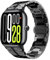 HinZann Uhrenarmband Kompatibel mit Xiaomi Smart Band 9 Pro/Xiaomi Smart Band 8 Pro, Metall Armband, Edelstahl Ersatzarmband, Damen Herren Metallarmband für Redmi Watch 5/Redmi Watch 4 - Schwarz