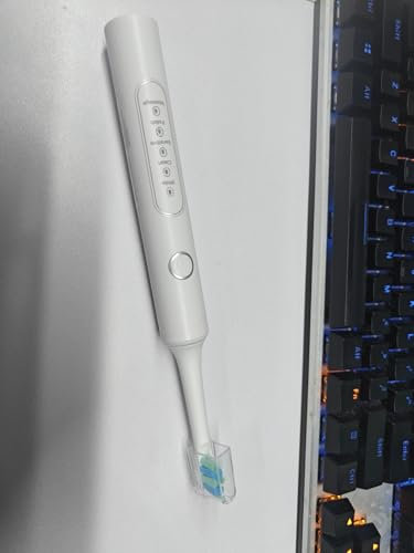 Electric Toothbrushes with 8 Replacement Brush Heads and 5 Brushing Modes,40,000vpm,Electric Toothbrush for Adults and Kids with 60 Days Battery Life,2 Minute Smart Time(White)