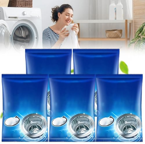 Waschmaschinenreiniger, 2026 Neu Tabletten für die Pflege und Tiefenreinigung von Waschmaschine, Geschirrspültabs Dishwasher Tablets für Waschmaschine Hygiene Reinigung (5)
