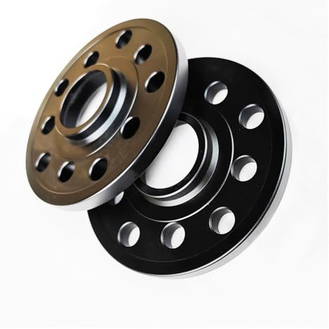 Auto Spurverbreiterung Für VW Für Bora Für Golf Für Jetta Für Polo Auto Spurverbreiterungen 10-12mm Hub Centric 57,1mm PCD 5x100/5x112(Black 10mm)