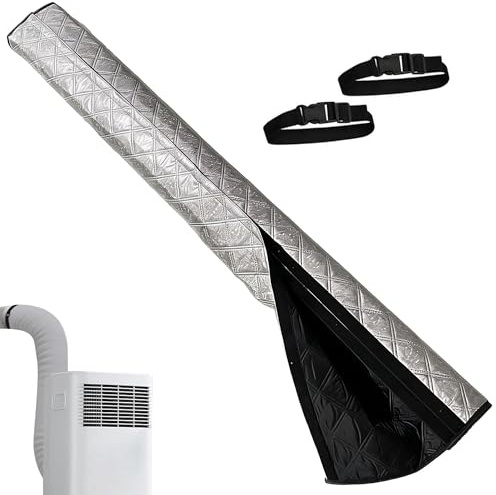 Hayaww Couvercle de Tuyau de Climatisation Portable couvercles de tuyau isolés pour climatiseur Isolée Anti-poussière Housse Universelle pour Climatiseur Mobile Tuyaux D'échappement (A)
