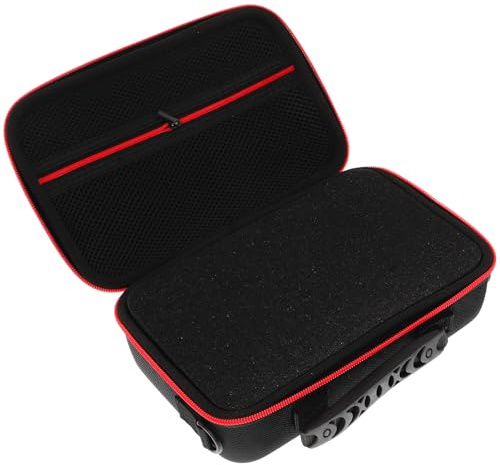 UTHCLO Marsupio Fotocamera Portatile Nero con Manico, Borsa Salvaspazio in Eva e Tessuto Oxford, Custodia Digitale con Organizzazione Personalizzata per Viaggio