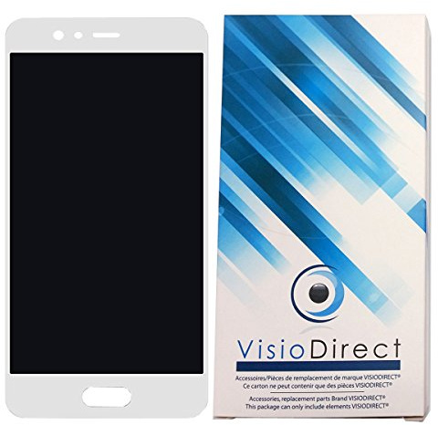 Visiodirect® Ecran Complet pour Huawei P10 Blanc téléphone Portable vitre Tactile + écran LCD
