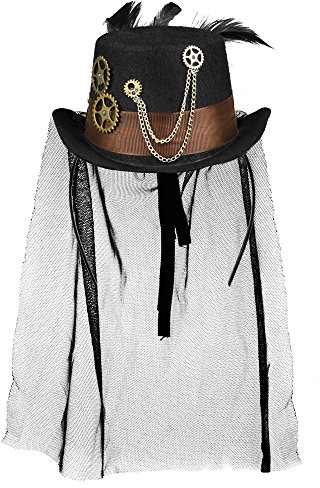 Boland 54516 - Haarreif Steamgear, Steampunk, Kopfschmuck, Tiara, Kostüm, Karneval, Mottoparty