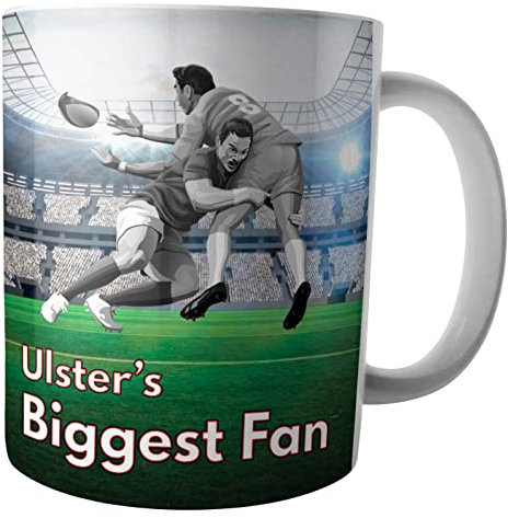 AK Giftshop Ulster's Biggest Fan Rugby Mug/Cup