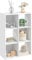 HOMCOM 3-tier 6 Cubes Storage Unit Particle Board Cabinet Bookcase Organiser Home Office Shelves White