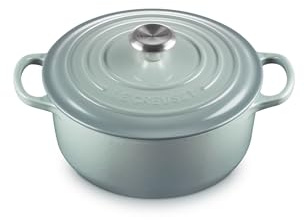 Le Creuset Signature Runder Bräter aus Gusseisen, 20 cm, 2,4 Liter, Sea Salt