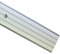Flat Carpet Cover Door Strip Aluminium Rail Drilled Fluted Floor 40mm x 1M LPPS-40 TMW Profiles (Silver)