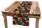 ABAKUHAUS afrikanisch Tischläufer, Abstrakte Paisley Motive, Esszimmer Küche Rechteckiger Dekorativer Tischläufer, 40 x 225 cm, Bordeauxrot Aprikose
