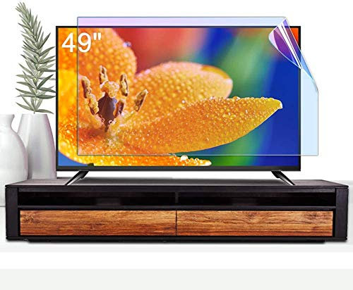 JHNEA 49 Pollici Light Screen TV Anti Blu Protector, Anti Luce Blu Anti Luce Blu Monitor Protezione per Gli Occhi Blocchi UV E Luce Blu, Si Adatta LCD, LED E Plasma Televisori TV,49 inch_1075x604mm