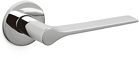 Poignée de Porte Olivari en Laiton Collection Lama L - Designer Gio Ponti - Chrome Brillant