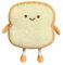 ikasus Geschnittenes Brotkissen,Toastkissen,Weich Plüsch Kissen Brotform Dekorative Lustige Lebensmittel Stofftier Zierkissen für Kinder Fotografie Requisiten,Sofa Rückenkissen,Hausdekoration