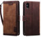 nancencen Handyhülle für iPhone XS Max/XS Plus (6.5) Hülle, Extra Dünn Klapphülle Kompatibel mit iPhone XS Max/XS Plus (6.5), mit Kartenfach Ständer Flip Brieftasche Schutzhülle, Braun