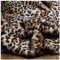Hjb Shaggy Kunstpelz Stoff Fellimitat Stoffe Tier Leopard Print Kunstfell 160x50cm Weicher Kurzflor zum Nähen, Kostüm, Decken, Cosplay, Sitzkissenauflage(Color:mischfarbe)