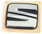 Seat 1SL853630AIDJ Zeichen Markenlogo Heckklappe Logo Emblem, Silber/schwarz