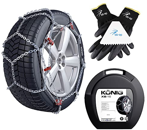 BB-EP Schneeketten Winter-Set für SUV & Transporter - passend für BMW X3 (F25) Reifengröße 245/50-18