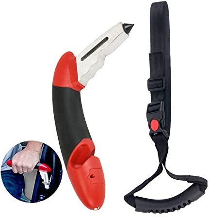 KAKKOII Car Handle Assist, Car Door Handle for Old People, Car Mobility Standing Aid Handles, with LED Flashlight, Vehicle Assist Grab Handles for Elderly and Disabled