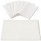Rinpon Cloth Placemats Set of 8, Linen Type Fabric Placemats Machine Washable Placemats Heat Resistant Placemats Wrinkle Free Thick Polyester Kitchen Place Mats for Dining Table (White)