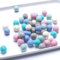 YIEUR 48pcs Filzkugeln Perlen Set Pastell Pompom Wolle Set 2cm Wollfilzkugeln Bunt Pom Poms Für DIY Handgefertigt Wollfilz Dekorationen und Geschenk (6farbe-hell)