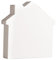 Rayher MDF-Symbol Haus, weiß, 11 x 11 cm, Stärke 2 cm, 3D-Symbol Holz, Holz-Haus, FSC zertifiziert, 64569102