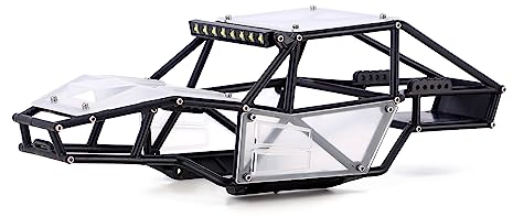 INJORA Rock Tarantula Nylon Buggy Karosserie Chassis Kit für TRX4M Upgrade 1/18 RC Crawler,klar