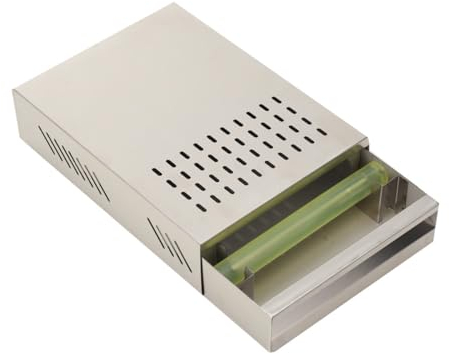 TABODD Coffee Knock Box Drawer, Rectangular Coffee Grounds Knock Box, Coffee Waste Knock Box Drawer, Stainless Steel Thickened Coffee Residue Powder Drawer Bin