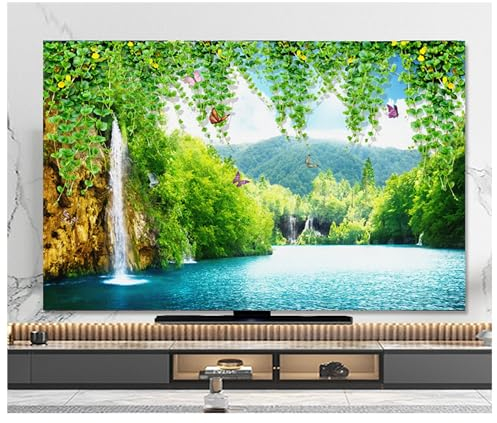 BLUEZY TV Covers Housses, 37-85inch Housses de Télévision D'Intérieur, Protections D'écran TV Universelles Intérieures À Suspendre Couverture De Télévision LCD LED Incurvée A,40-43in