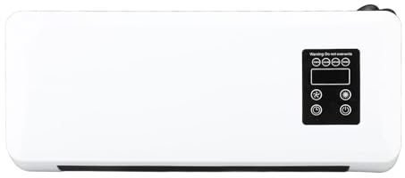 Riscaldatore da Parete per Bagno, Scaldabagno Intelligente con Portasciugamani con Telecomando per Camera da Letto Bagno, Riscaldatore Elettrico da 1500 W Facile Installazione a