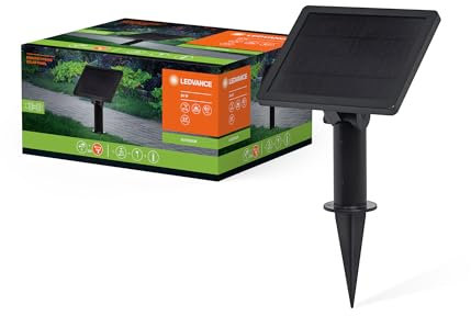 LEDVANCE ENDURA HYBRID Solar-Panel, Hybridleuchten-Komponenten, schwarz, Kunststoff, IP67 Schutzklasse, Solar- & Stromnetzbetrieb, vielseitige Anwendungsbereiche, einfache Installation