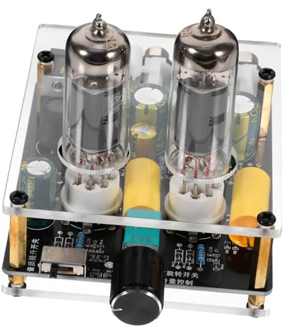 BRIGHTFUFU Tube Preamplifier Board for Turntable Vacuum Valve Preamp Hifi Audio Amplifier for Home Theater Systems Distortion Sound Quality