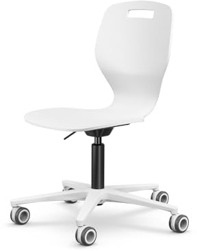 Moll S3 Büro Design Drehstuhl | stufenlos höhenverstellbar & ergonomisch | dynamisches Sitzen durch 3D-Wipptechnik | langlebige & hochwertige Formholzschale | Bürostuhl Made in Germany