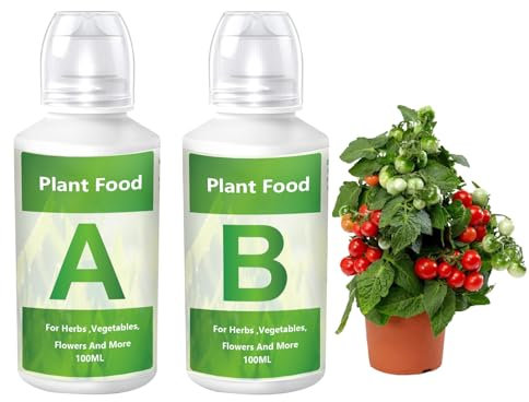 Hydroponischer Dünger, Hydroponische Nährlösung,Nährstoffe für den Gemüseanbau - Bio-Pflanzennahrung, A & B flüssiger Hydrokulturdünger, Hydrokulturnährstoffe für Außen- und Zimmerpflanzen