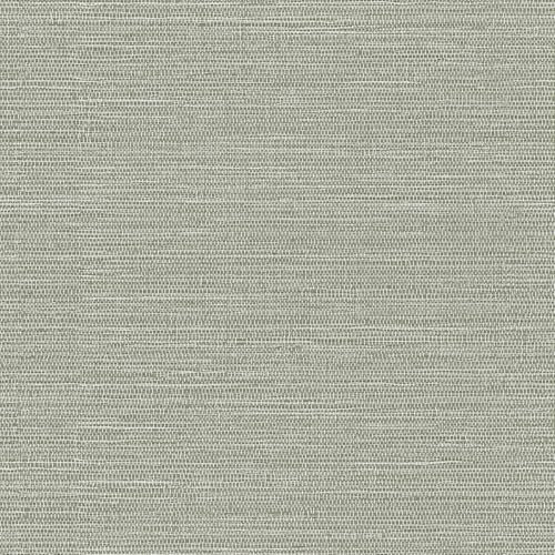 Aitakatta Brown Green Faux Grasscloth Textured Wallpaper, Self-Adhesive Linen Fabric Textured Removable Wallpaper, Peel and Stick Contact Paper for Home Decoration, Cabinet Bedroom(A00082D-3)