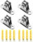 mizikuu 4 Pièces Poulies de Renvoi pour Cordes, Poulie de Levage Mouflage Petit Bloc de Poulie Silencieux Rouleau Système de Poulie pour Corde à Linge, Chargement Manutention, Déplacement