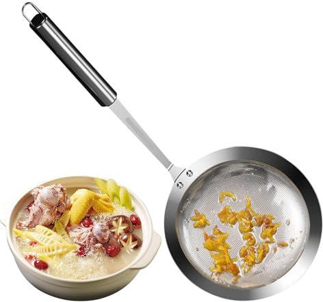 Espumadera de malla fina Filtrar gadgets de cocina Filtro de malla de acero inoxidable Filtro de grado alimenticio Filtro multifuncional Tamiz de malla Filtro de malla de cocina Herramienta de filtro