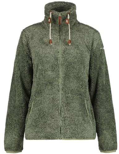 ICEPEAK Damen Jacke Fleecejacke Colony, Farbe:Grün, Artikel:-595 Dark Green, Größe:S