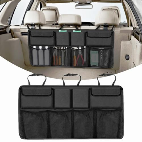 JGGQSY Auto Kofferraum Organizer für VW Golf 7 GTI MK7, mit 3 Verstellbare Schultergurte Kofferraumtasche Auto für den Kofferraum Auto