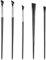 5 Stück Abgewinkelter Augenbrauen Pinsel Eyeliner Pinsel abgewinkelt feine abgeschrägte flache Winkel Lidschattenpinsel Set, Augenpinsel Augen Makeup Werkzeug Set, Präzisions Eyeliner Pinsel Set