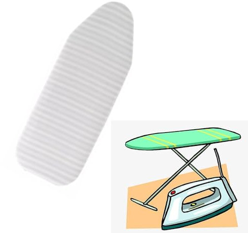 KPEGAXS 90x30cm Funda De Planchar Rayen Funda Tabla De Planchar Funda De Repuesto De Planchar Refleja El Calor Ajustable Elástica con Acolchada(Grey)