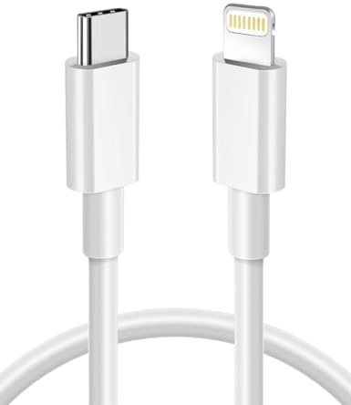 ESSENTIAL CABLES USB C to 8-Pin Cable, iPhone Fast Charger Cable USB-C Power Delivery Charging Cable Lead Compatible with iPhone 13 13 Pro 12 Pro Max 12 11 X XS XR 8 Plus, iPad (2 Meter)