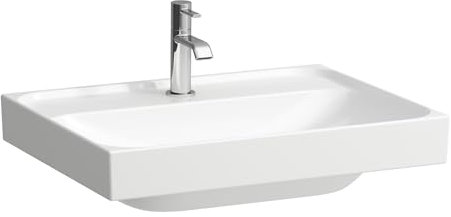 LAUFEN Meda Waschtisch, unterbaufähig, 600x460mm, 1 Hahnloch, ohne Überlauf, H8101134001111, Farbe: Weiß