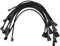 Lanonvy 10PCS 4 Pin PWM Fan Extension Power Cable Connector Case Male to Female Extending Cables Compatible with 4 Pin/3Pin Fan