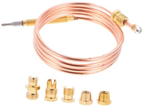 Parliky Thermoelement Temperaturfühler für Kaminofen und Gasgrill Installieren Kompatibel mit Verschiedenen Öfen und Heizgeräten Präzise Temperaturmessung Langlebiger Thermocouplesensor