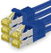 1aTTack.de Câble Réseau Cat7 Cat 7 10 GB/s SFTP - 5x 10m - RJ45 Ethernet LAN DSL Routeur Modem - Bleu