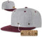 RUBDE Snapback Cap mit wechselbaren Anker-Patch Herren Damen Unisex Bordeaux L