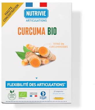 Ampoules Curcuma BIO - 20jours - Stérilisation Douce - Fabrication Française